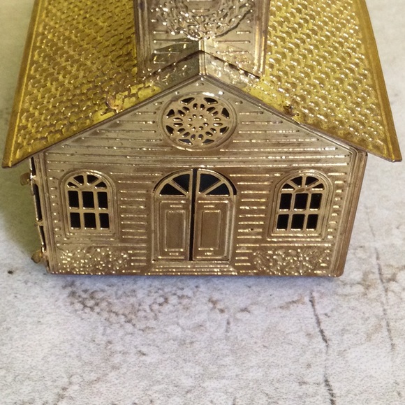 Antique gold church Christmas ornament - Picture 6 of 10